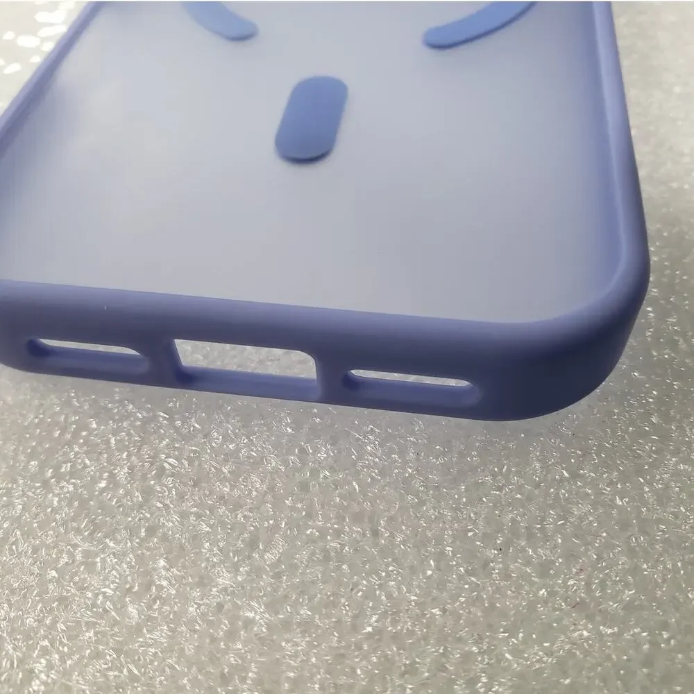 SUPFINE Translucent Matte Magnetic Case for Apple iPhone 17 Pro. Light Blue
